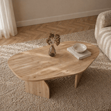 Organische Salontafel Eiken Melamine - 105x65 cm - Rack