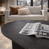 Sofabord Sable Lumiere Black 119x60 cm Melamin 