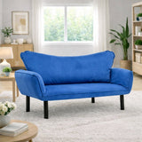 Banken - Slaapbank Blauw Velvet - twee persoons - Chatto - Dimehouse