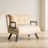 Sovelænestol Sando Fabric Cream atmosfærisk foto i et moderne interiør