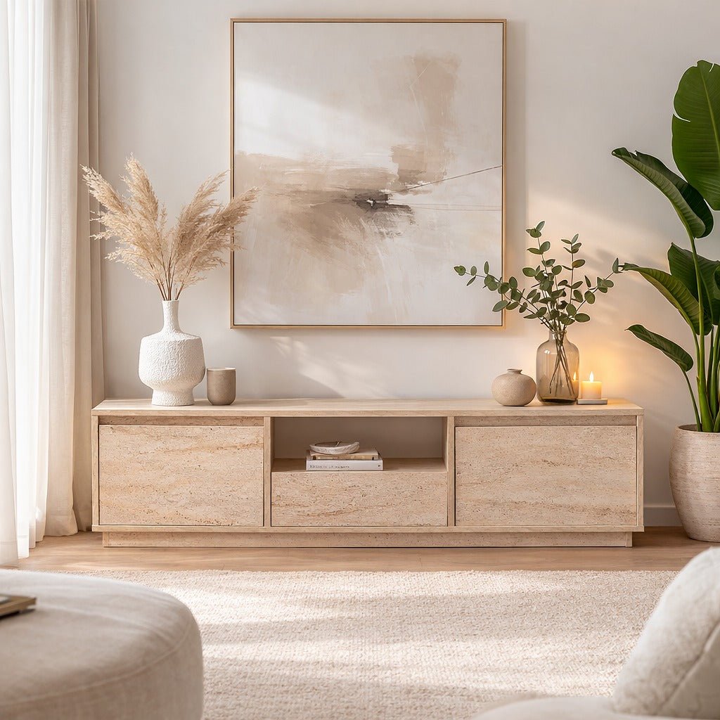 TV Møbel Beige Melamin Flare 42x160x29,5 cm 