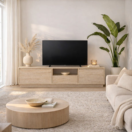 TV Møbel Beige Melamin Flare 42x160x29,5 cm 