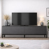 TV Møbel Lord Antracit Sort Melamin 180x47x30 cm