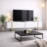 TV-møbel Luksus Hvidguld Melamin 180x50x30 cm