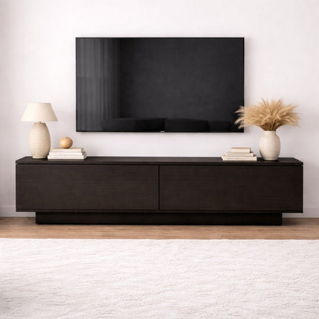 TV Møbel Merida Sort Melamin 140x38,2x35,5 cm