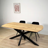 Udtrækkeligt Spisebord Mack Dansk Oval Akacietræ 175-275x90 cm