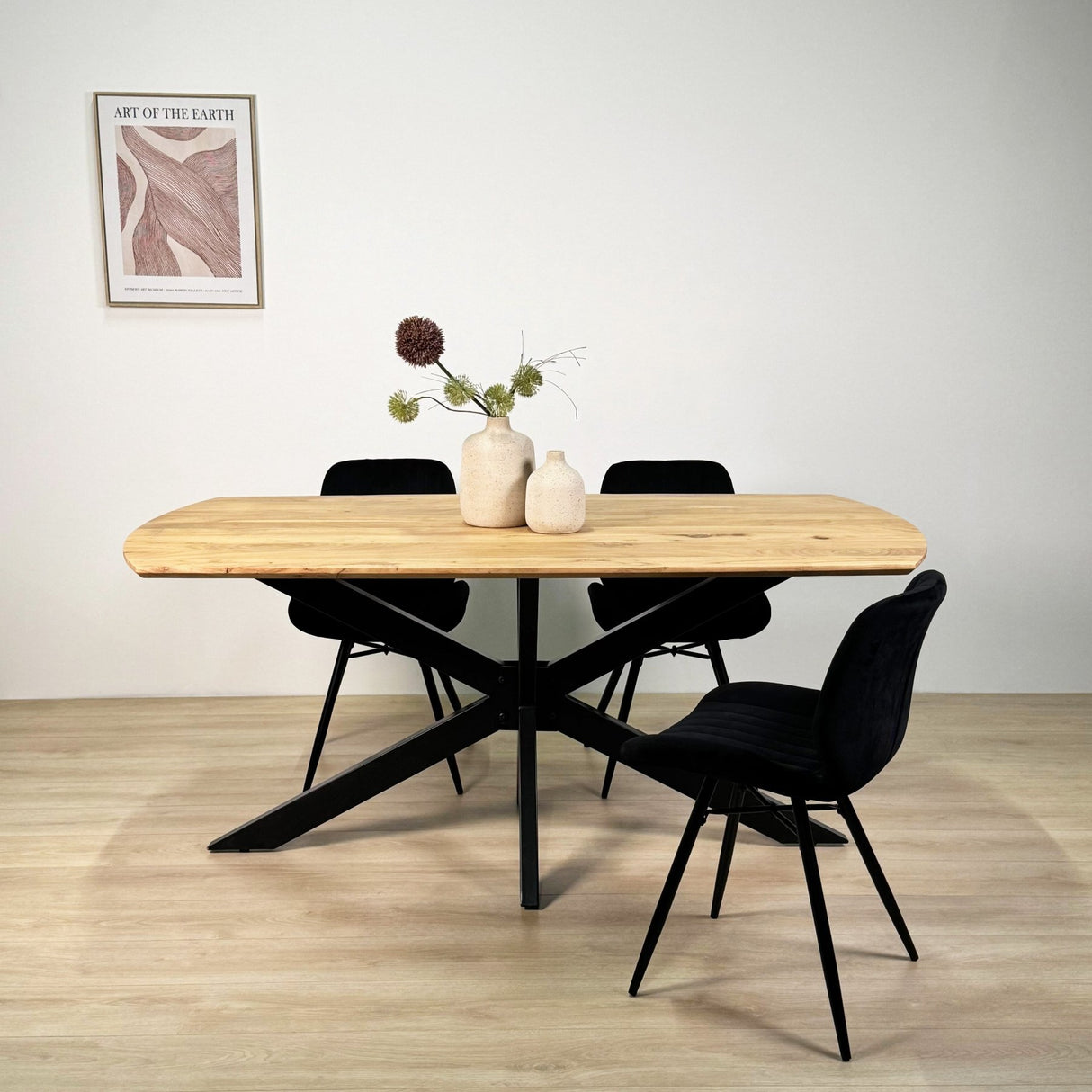 Udtrækkeligt Spisebord Mack Dansk Oval Akacietræ 175-275x90 cm