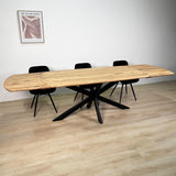 Udtrækkeligt Spisebord Mack Dansk Oval Akacietræ 175-275x90 cm