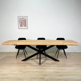 Udtrækkeligt Spisebord Mack Dansk Oval Akacietræ 175-275x90 cm