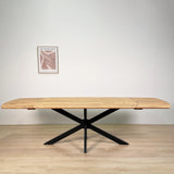 Udtrækkeligt Spisebord Mack Dansk Oval Akacietræ 175-275x90 cm