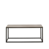 Salontafels - Salontafel Fien Grijs Marmerlook Rechthoekig 100x40 cm - Dimehouse