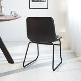 Eetkamerstoelen - Industriële eetkamerstoel Mark zwart - Dimehouse