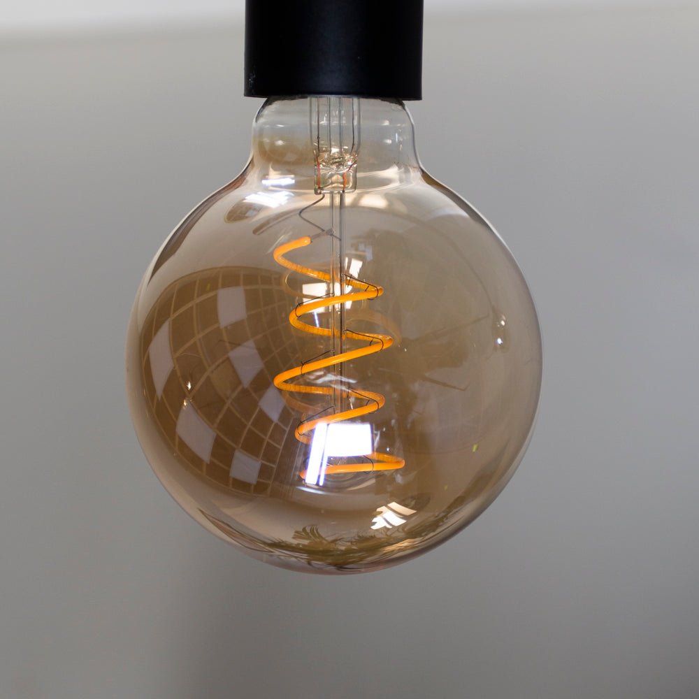 Lyskilde LED filament Bol Ø9.5 Amber -farvet