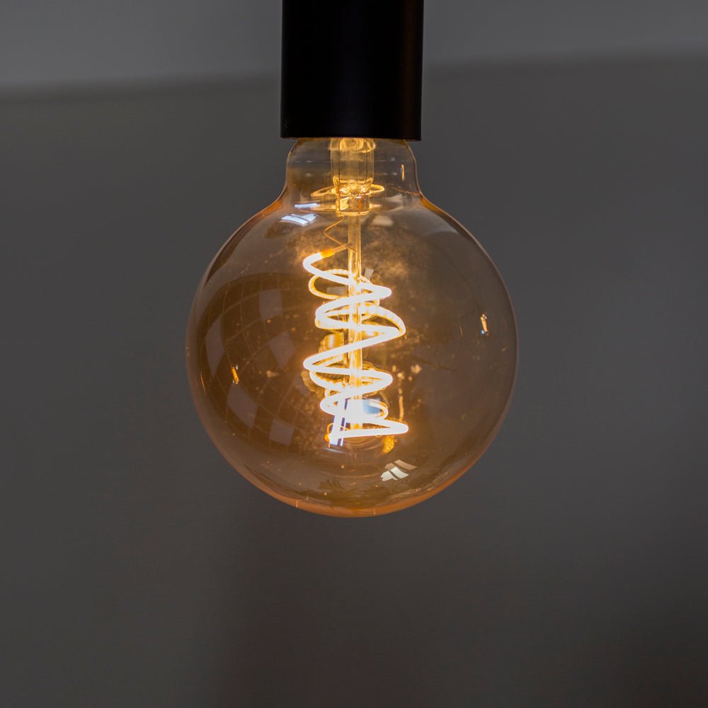 Lyskilde LED filament Bol Ø9.5 Amber -farvet