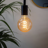 Lyskilde LED filament Bol Ø9.5 Amber -farvet