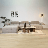 Banken - Modulaire bank 3 - zits met hocker Doblo beige - Dimehouse
