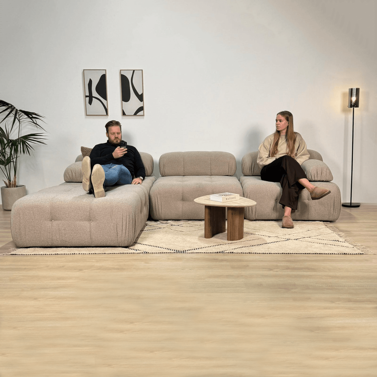 Modulsofa 2-personers Doblo beige