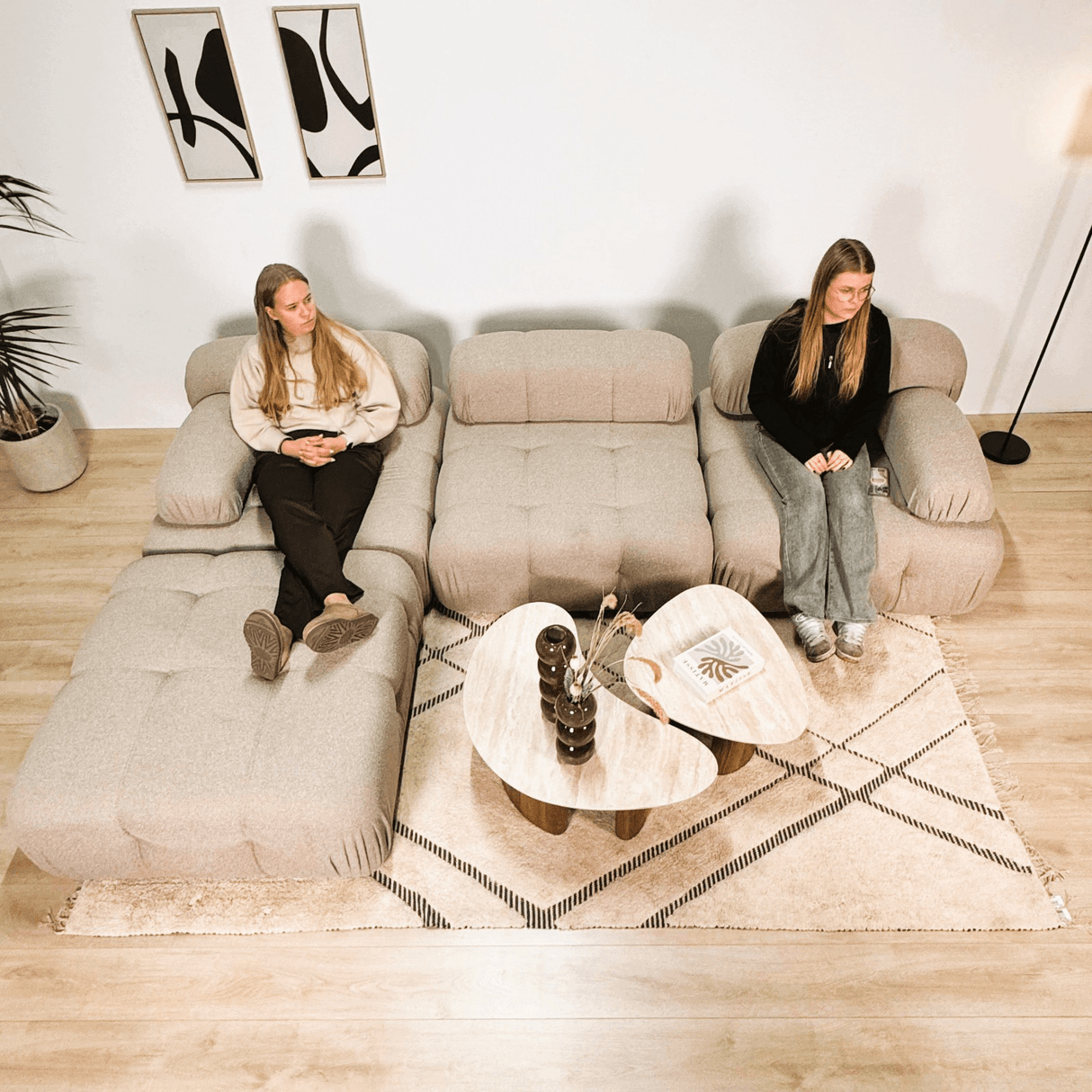 Modulsofa 2-personers Doblo beige