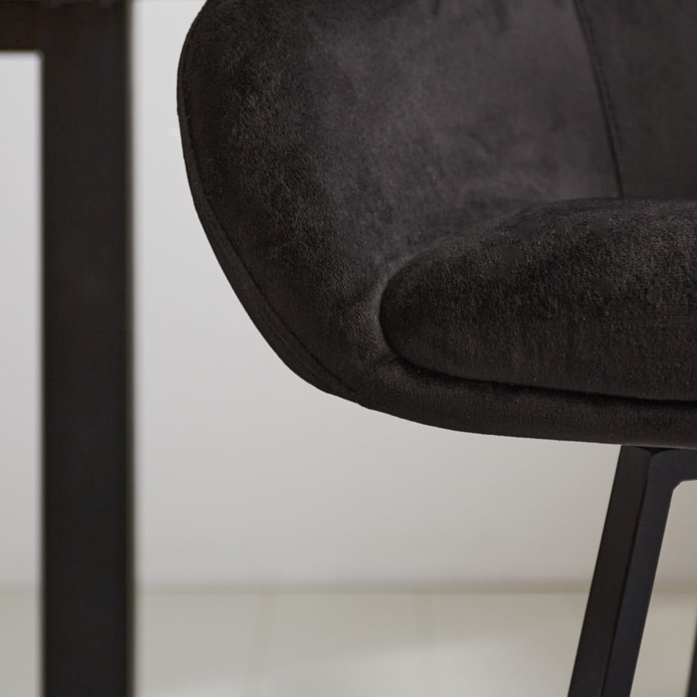 Barstol Elise Velvet Dimehouse Antracit LxBxH 95x59x57 Velvet Atmosfærisk fotodetalje