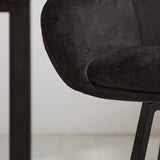 Barstol Elise Velvet Dimehouse Antracit LxBxH 95x59x57 Velvet Atmosfærisk fotodetalje