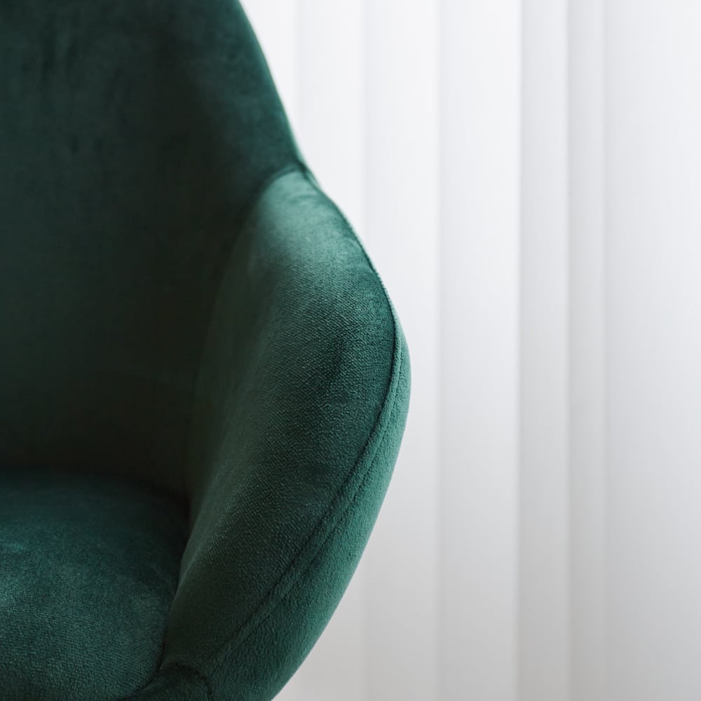 Barstol Elise Velvet Dimehouse Grøn LxBxH 95x59x57 Velvet Atmosfærisk fotodetalje