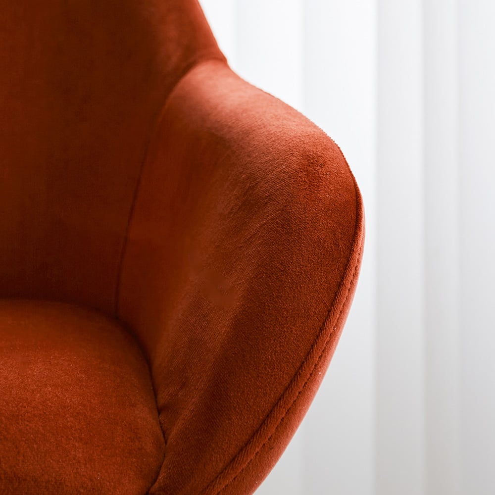 Barstol Elise Velvet Dimehouse Rust LxBxH 95x59x57 Velvet Atmosfærisk fotodetalje