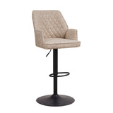 Barstol Novan chenille Dimehouse Hvid LxBxH 75x58x54 Stof Hvid foto diagonalt set forfra