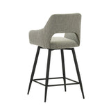 Barstol Skye Dimehouse Grøn LxBxH 81x63x54 Stof Hvid foto diagonalt set bagfra