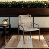 Tuinstoelen - Tuinstoel met Armleuning Nika Zand - Dimehouse