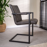 Spisestuestol Jackson Dimehouse Antracit LxBxH 71x58x54 Stof Atmosfærisk foto set fra siden
