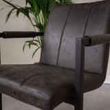 Spisestuestol Jackson Dimehouse Antracit LxBxH 71x58x54 Stof Atmosfærisk fotodetalje