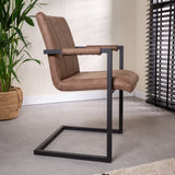 Spisestuestol Jackson Dimehouse Taupe LxBxH 71x58x54 Stof Atmosfærisk foto fra siden