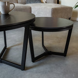 Sofabord Brady Black Dimehouse Sort LxBxH 80x80x11 Sintret sten Atmosfærefoto anderledes