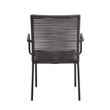 Havestol Iza Dimehouse Antracit LxBxH 93x69x60 Reb Hvid foto diagonalt set bagfra