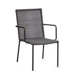 Havestol Iza Dimehouse Antracit LxBxH 93x69x60 Reb Hvid foto diagonalt set forfra