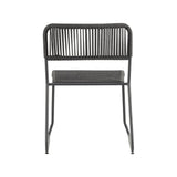 Havestol Lester Dimehouse Grå LxBxH 86x60x57 Reb Hvid foto diagonalt set bagfra