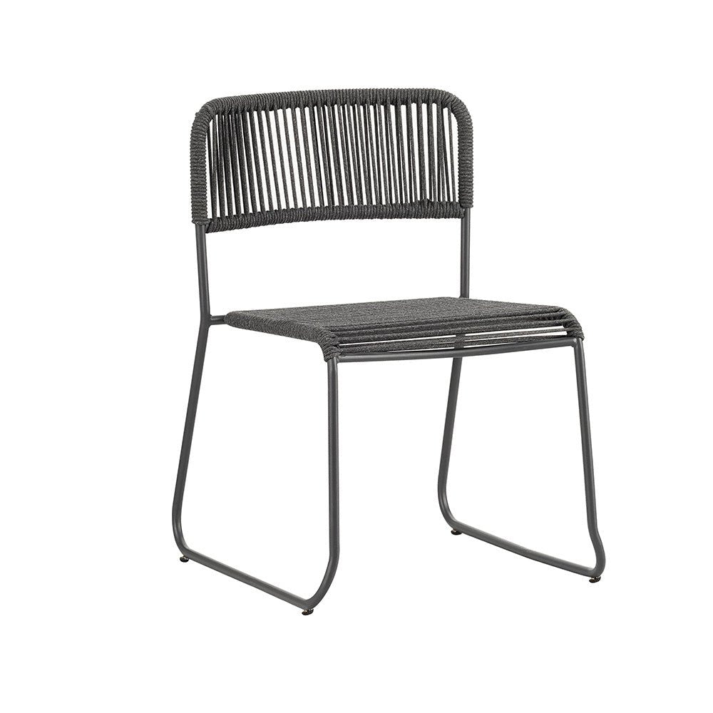 Havestol Lester Dimehouse Grå LxBxH 86x60x57 Reb Hvid foto diagonalt set forfra