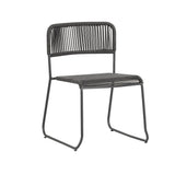 Havestol Lester Dimehouse Grå LxBxH 86x60x57 Reb Hvid foto diagonalt set forfra
