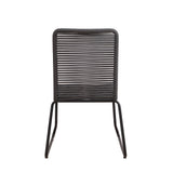 Havestol Liza Dimehouse Antracit LxBxH 93x62x57 Reb Hvid foto diagonalt set bagfra