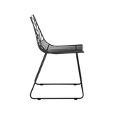 Havestol Millie Dimehouse Sort LxBxH 87x62x61 Metal Hvid foto fra siden