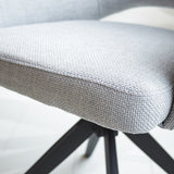 Spisestuestol Sid Dimehouse Grå LxBxH 59x56x53 Stof Detail fotoramme