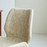 Spisestuestol Beau chenille Dimehouse Hvid LxBxH 72x68x50 Stof Atmosfærisk fotodetalje