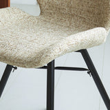 Spisestuestol Beau chenille Dimehouse Hvid LxBxH 72x68x50 Stof Atmosfærisk fotodetalje