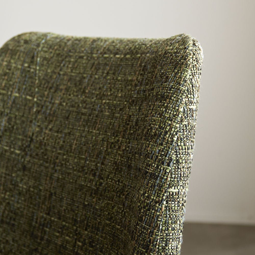 Spisestuestol Beau chenille Dimehouse Grøn LxBxH 72x68x50 Stof Atmosfærisk fotodetalje