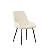 Spisestuestol Elle Dimehouse Hvid LxBxH 64x61x56 Stof Hvid foto diagonalt set forfra
