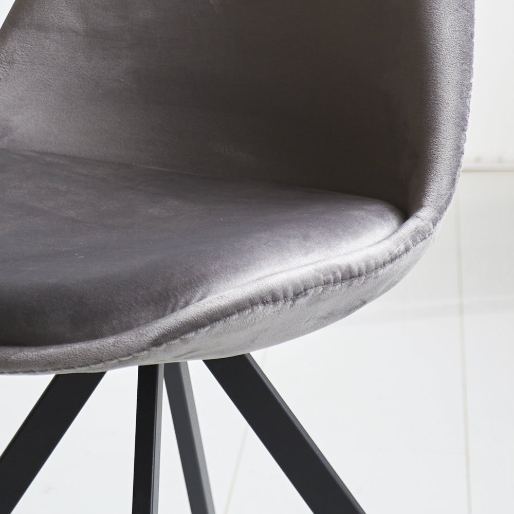 Spisestuestol Jace Dimehouse Antracit LxBxH 71x59x52 Stof Atmosfærisk fotodetalje