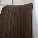 Spisestuestol Jimmy imiteret læder Dimehouse Taupe LxBxH 75x57x51 Kunstlæder Atmosfærisk fotodetalje