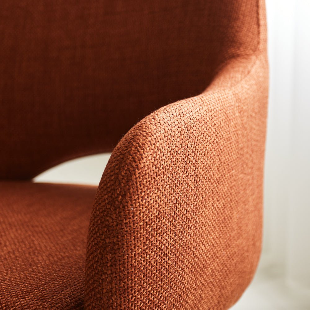 Spisestuestol Suzy Dimehouse Orange LxBxH 64x61x53 Stof Atmosfære foto anderledes