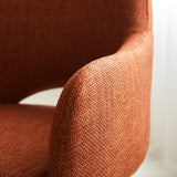 Spisestuestol Suzy Dimehouse Orange LxBxH 64x61x53 Stof Atmosfære foto anderledes
