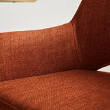 Spisestuestol Suzy Dimehouse Orange LxBxH 64x61x53 Stof Atmosfærisk fotodetalje